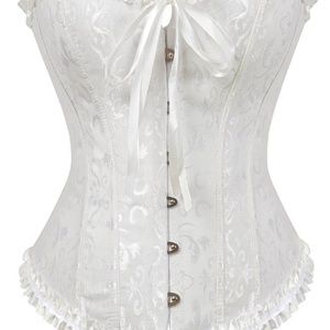 White Plus Size Corset Size 22+ Waist 40-44